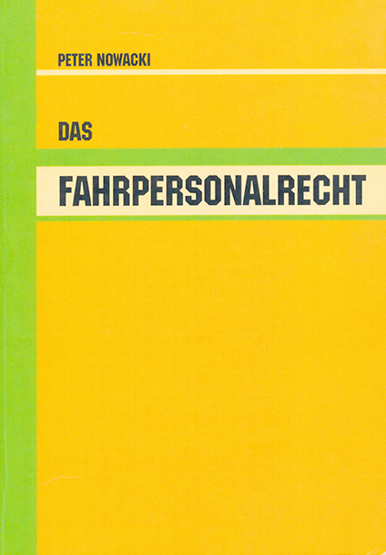 Buch: Das Fahrpersonalrecht